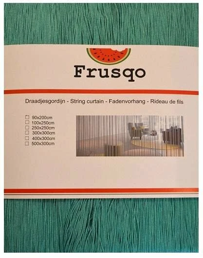 Draadjesgordijn Zeegroen 100x250cm 2 Draadjesgordijn Zeegroen 100x250cm - Afbeelding 2