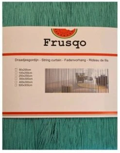 Draadjesgordijn Zeegroen 100x250cm -Vliegengordijnkopen Winkel 1940772273