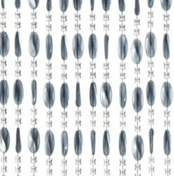 Kralengordijn Charlotte 90x220cm Grijs (79 Strengen)