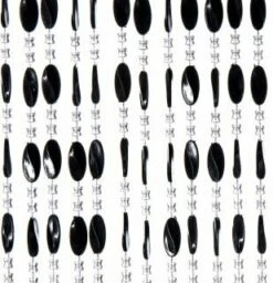 Kralengordijn Charlotte 100x240cm Zwart (88 Strengen)