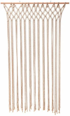 Deurgordijn Macrame Creme 90x180cm