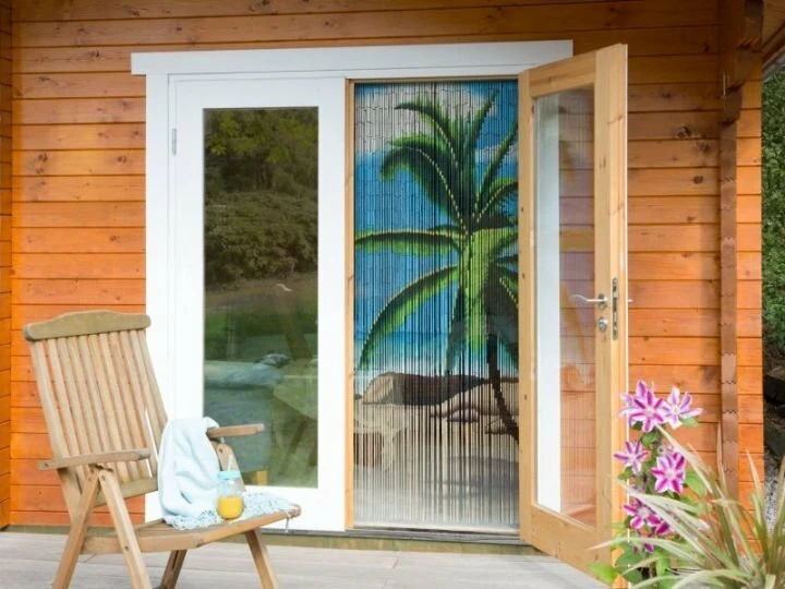 Bamboe Deurgordijn Tropical Paradise 90x200cm 3 Bamboe Deurgordijn Tropical Paradise 90x200cm - Afbeelding 3