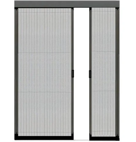 Plisséhordeur DUO Voor Schuifpui Of Openslaande Tuindeuren (Op Maat) 1 Plisséhordeur DUO Voor Schuifpui Of Openslaande Tuindeuren (Op Maat)
