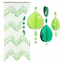 Kralengordijn Druppel Groen 90x200cm -Vliegengordijnkopen Winkel 1974174387 1