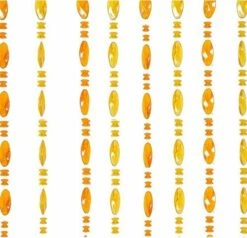 Kralengordijn Parels Honing 90x200cm (30 Strengen)