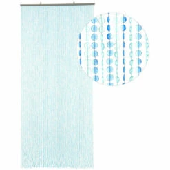 Kralengordijn Diamonds Blauw 90x200cm (136 Strengen) -Vliegengordijnkopen Winkel 1974174948 1