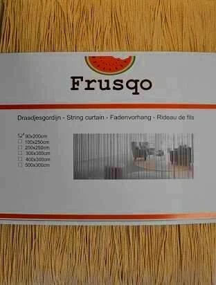 Draadjesgordijn Champagne Goud 100x250cm 2 Draadjesgordijn Champagne Goud 100x250cm - Afbeelding 2