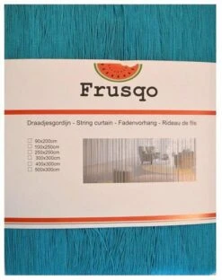 Draadjesgordijn Turquoise 90x200cm -Vliegengordijnkopen Winkel 1975574700