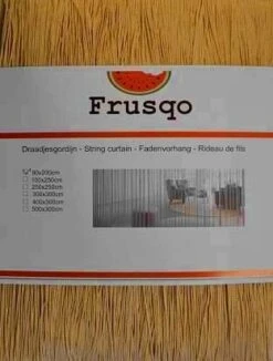 Draadjesgordijn Champagne Goud 90x200cm -Vliegengordijnkopen Winkel 1975575027