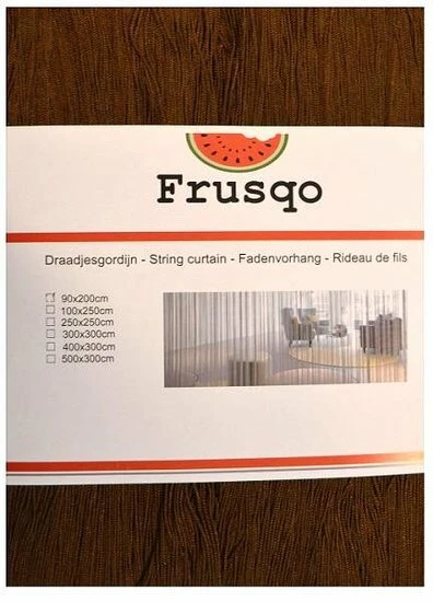 Draadjesgordijn Bruin 90x200cm 2 Draadjesgordijn Bruin 90x200cm - Afbeelding 2
