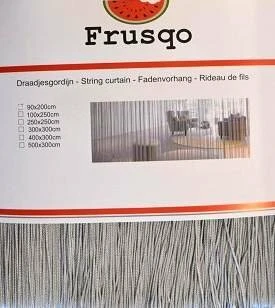 Draadjesgordijn Lichtgrijs 90x200cm 2 Draadjesgordijn Lichtgrijs 90x200cm - Afbeelding 2