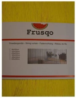 Draadjesgordijn Geel 100x250cm -Vliegengordijnkopen Winkel 1976709162