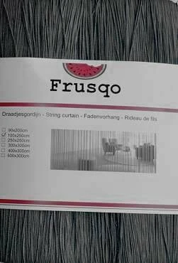 Draadjesgordijn Antraciet Grijs 100x250cm 2 Draadjesgordijn Antraciet Grijs 100x250cm - Afbeelding 2