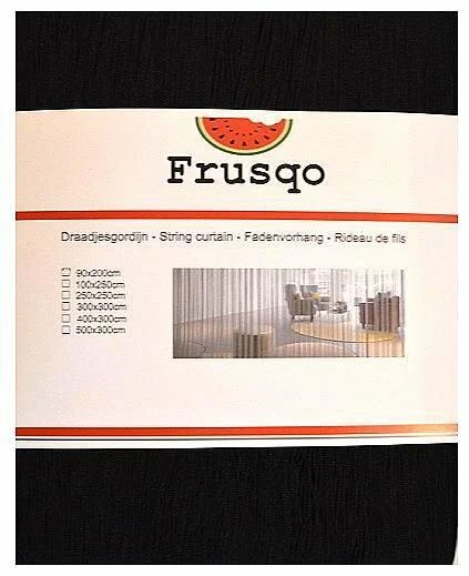 Draadjesgordijn Zwart 250x250cm 2 Draadjesgordijn Zwart 250x250cm - Afbeelding 2