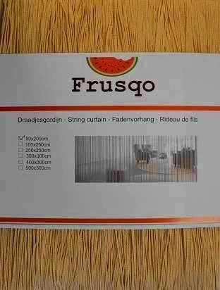 Draadjesgordijn Goud 90x200cm 2 Draadjesgordijn Goud 90x200cm - Afbeelding 2