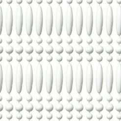 Vliegengordijn Kralen Op Maat: Recht Wit