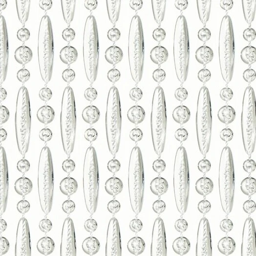 Vliegengordijn Kralen Op Maat: Verspringen Transparant 1 Vliegengordijn Kralen Op Maat: Verspringen Transparant