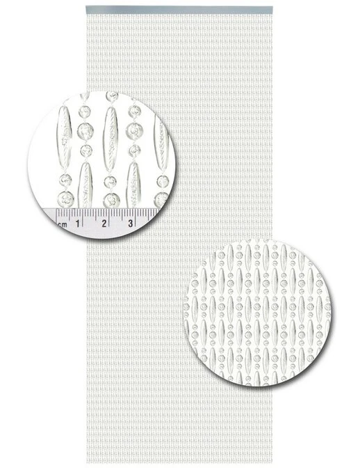 Vliegengordijn Kralen Op Maat: Verspringen Transparant 2 Vliegengordijn Kralen Op Maat: Verspringen Transparant - Afbeelding 2