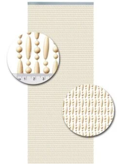 Vliegengordijn Kralen Op Maat: Verspringen Creme -Vliegengordijnkopen Winkel 1979361720 3