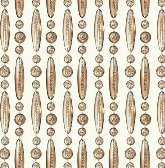 Vliegengordijn Kralen Op Maat: Verspringen Champagne 1 Vliegengordijn Kralen Op Maat: Verspringen Champagne