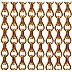 Aluminium Ketting Vliegengordijn Op Maat: Oranje Glans