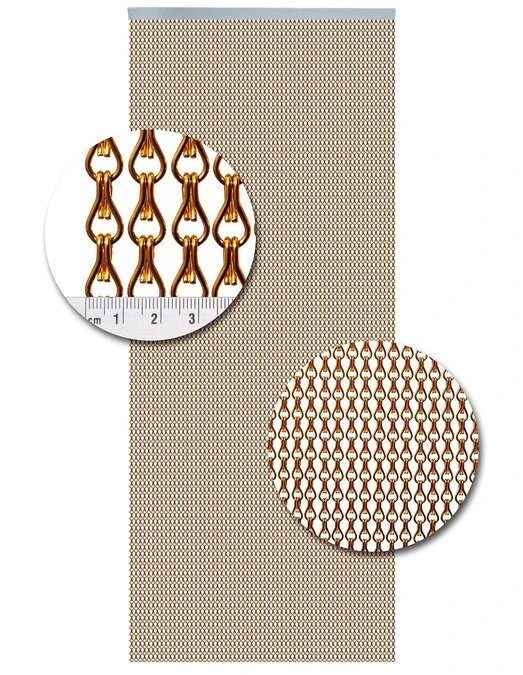 Aluminium Ketting Vliegengordijn Op Maat: Oranje Glans 2 Aluminium Ketting Vliegengordijn Op Maat: Oranje Glans - Afbeelding 2
