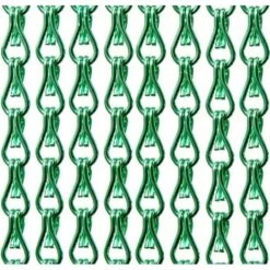 Aluminium Ketting Vliegengordijn Op Maat: Lichtgroen Glans
