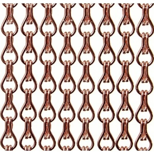 Aluminium Ketting Vliegengordijn Op Maat: Koper Glans 1 Aluminium Ketting Vliegengordijn Op Maat: Koper Glans