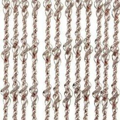 Vliegengordijn Op Maat: Pisa Transparant/wit/rood