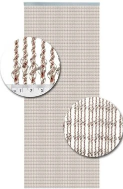 Vliegengordijn Op Maat: Pisa Transparant/wit/rood -Vliegengordijnkopen Winkel 1979361972