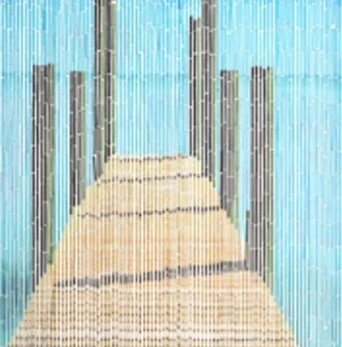 Vliegengordijn Bamboe Steiger In Zee 90x200cm 1 Vliegengordijn Bamboe Steiger In Zee 90x200cm