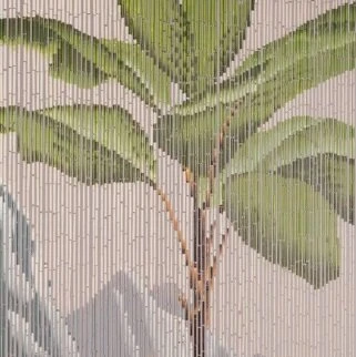 Vliegengordijn Bamboe Tropische Plant 90x200cm 1 Vliegengordijn Bamboe Tropische Plant 90x200cm