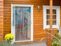 Vliegengordijn Bamboe Flamingo 90x200cm -Vliegengordijnkopen Winkel 1979362107 2