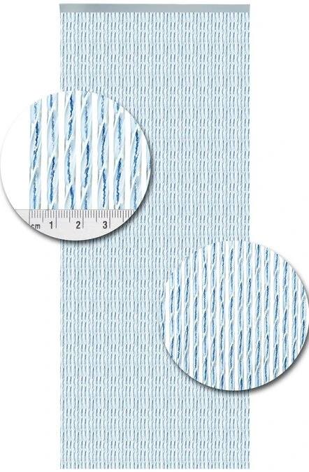 Vliegengordijn Op Maat: Luxe Bali Blauw/transparant 2 Vliegengordijn Op Maat: Luxe Bali Blauw/transparant - Afbeelding 2