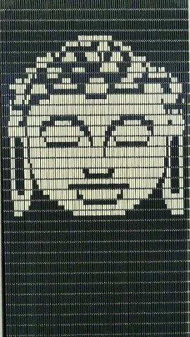 Vliegengordijn Op Maat: Boeddha Antraciet/creme (bouwpakket) 1 Vliegengordijn Op Maat: Boeddha Antraciet/creme (bouwpakket)