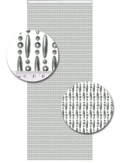 Vliegengordijn Kralen Op Maat: Verspringen Metallic Zilver 3 Vliegengordijn Kralen Op Maat: Verspringen Metallic Zilver -Vliegengordijnkopen Winkel 1979362416 1