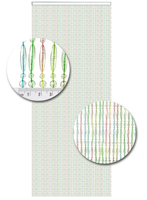 Vliegengordijn Kralen Op Maat: Recht Multi Kleuren 2 Vliegengordijn Kralen Op Maat: Recht Multi Kleuren - Afbeelding 2