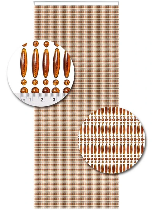 Vliegengordijn Kralen Op Maat: Recht Bruin 2 Vliegengordijn Kralen Op Maat: Recht Bruin - Afbeelding 2