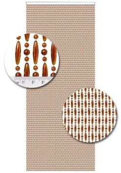 Vliegengordijn Kralen Op Maat: Verspringen Bruin -Vliegengordijnkopen Winkel 1979362452