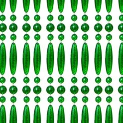 Vliegengordijn Kralen Op Maat: Recht Groen Transparant