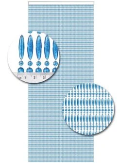 Vliegengordijn Kralen Op Maat: Recht Blauw Transparant -Vliegengordijnkopen Winkel 1979362491 4