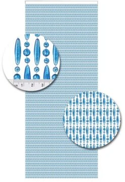 Vliegengordijn Kralen Op Maat: Verspringen Blauw Transparant -Vliegengordijnkopen Winkel 1979362497 4