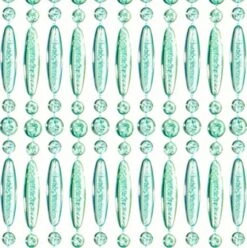 Vliegengordijn Kralen Op Maat: Recht Turquoise