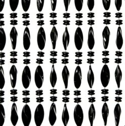 Vliegengordijn Kralen Op Maat: Chios Zwart