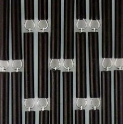 Vliegengordijn Op Maat: Hulzen Verspringen Zwart (bouwpakket)