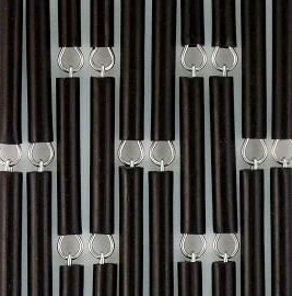 Vliegengordijn Op Maat: Hulzen Verspringen Zwart (bouwpakket) -Vliegengordijnkopen Winkel 1979362584 3