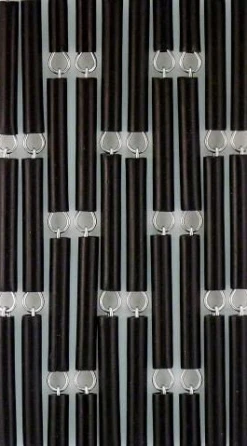 Vliegengordijn Op Maat: Hulzen Verspringen Zwart (bouwpakket) -Vliegengordijnkopen Winkel 1979362587 3