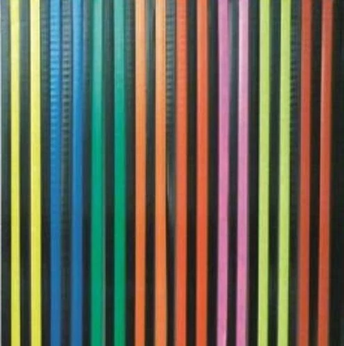 Vliegengordijn Stroken Gekleurd Met Zwart 90x200cm 1 Vliegengordijn Stroken Gekleurd Met Zwart 90x200cm