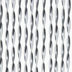 Vliegengordijn Opal 100x240cm (zilver-wit)