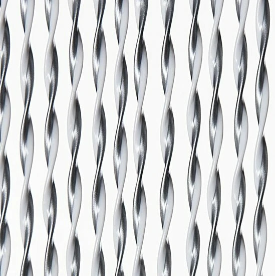 Vliegengordijn Opal 100x240cm (zilver-wit) 1 Vliegengordijn Opal 100x240cm (zilver-wit)